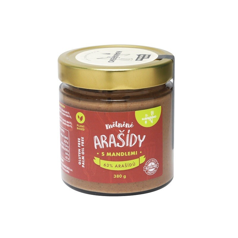 Arašidový krém s mandlemi 380 g