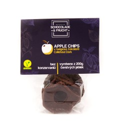 Sušená jablka v belgické čokoládě 50g