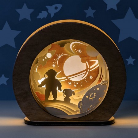 3D noční světlo Astronaut