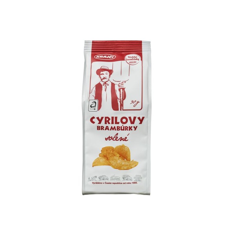 Cyrilovy brambůrky solené 90g