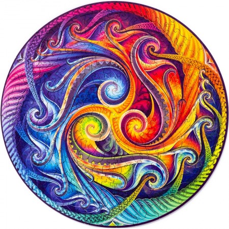 Puzzle Mandala Spirálová inkarnace