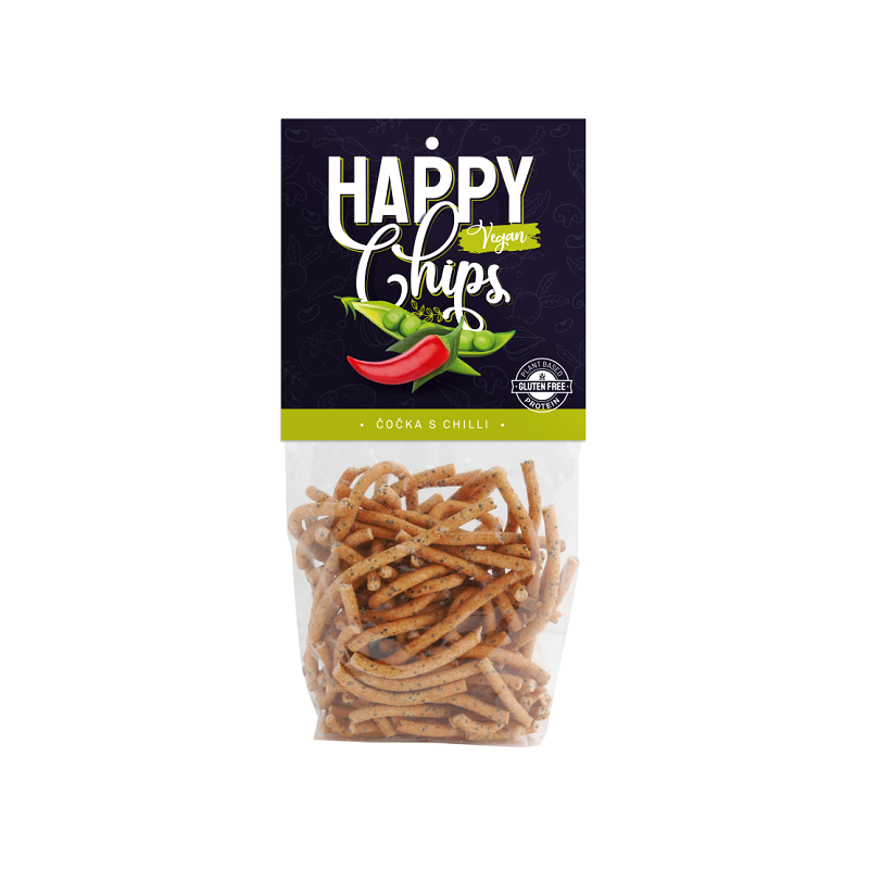 Happy chips čočkové s chilli 70g